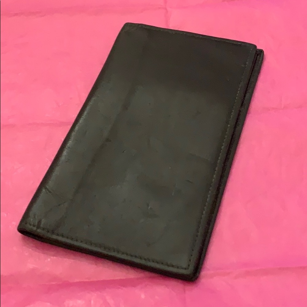 Black leather wallet